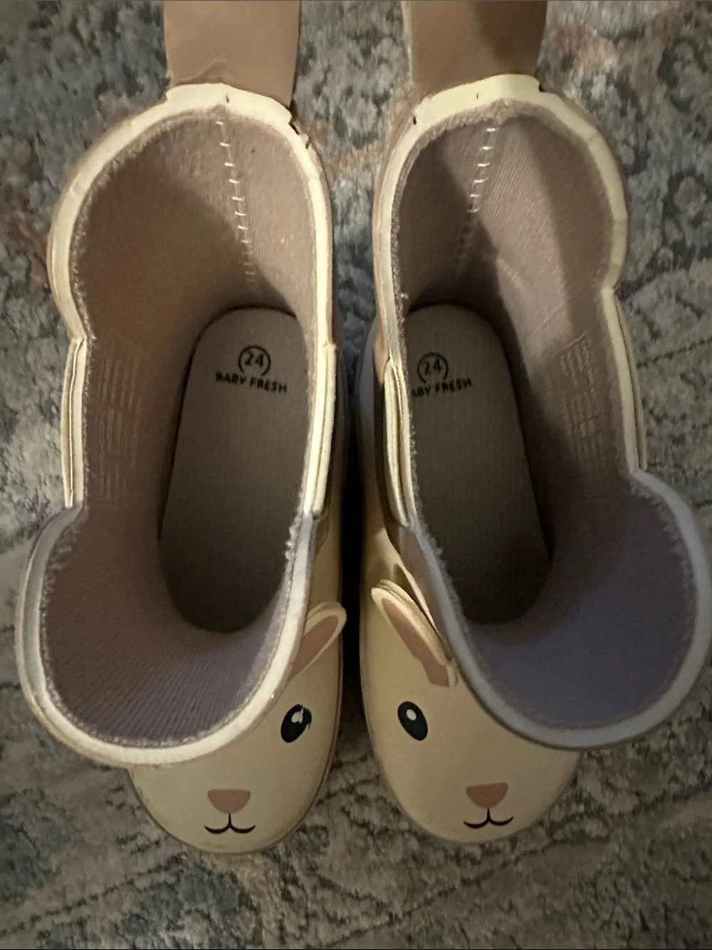 Baby fresh toddler Rain Boots - Cream Pink